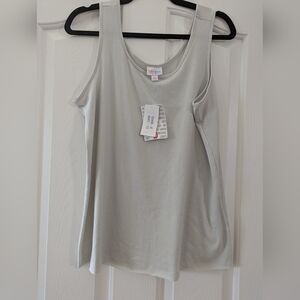LuLaRoe Dixie Women's Soft Gray Tank Top